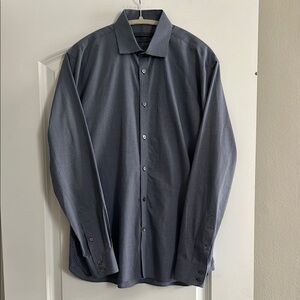 John Varvatos Blue Casual Button Down Shirt